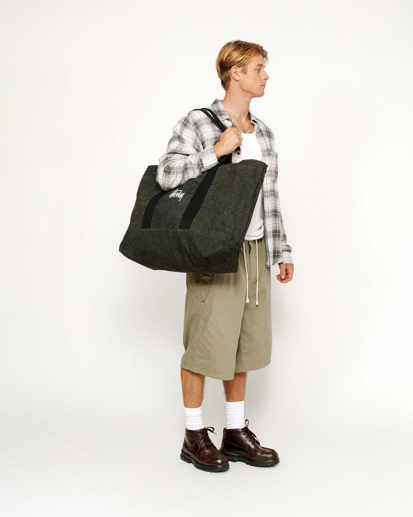 Сумка STUSSY Canvas XL Tote Bag Washed Black