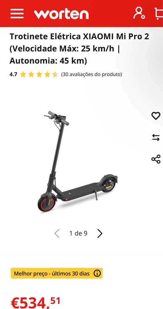Trotinete Elétrica xiaomi mi 2pro