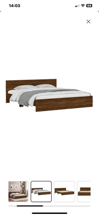 Ліжко з матрацом майже нове