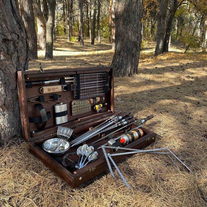 Набір шампурів Хамелеон BS15 Набор шампуров в кейсе для шашлика