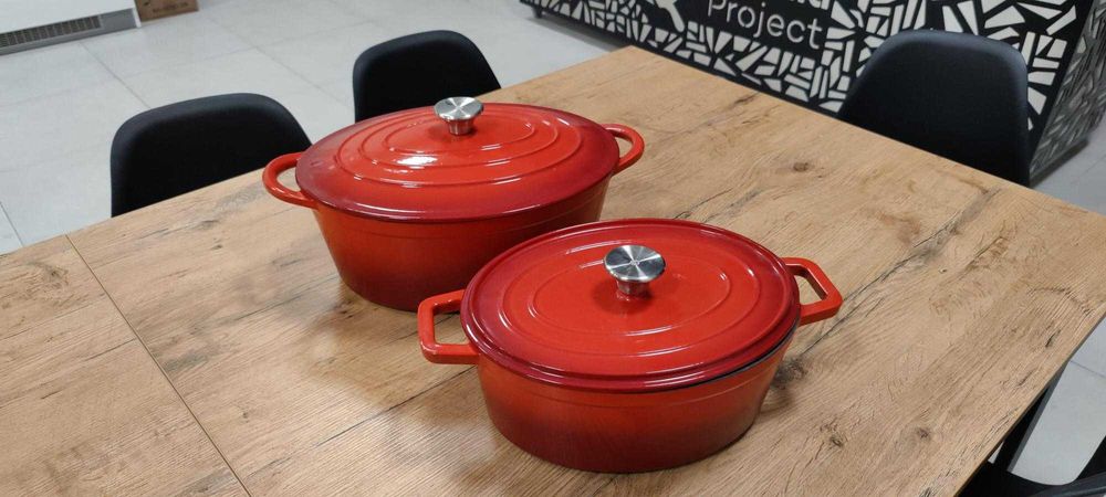 WYPRZEDAŻ EKSPOZYCJI - Garnek żeliwny, gęsiarka, 6,9 l - Hendi 626825