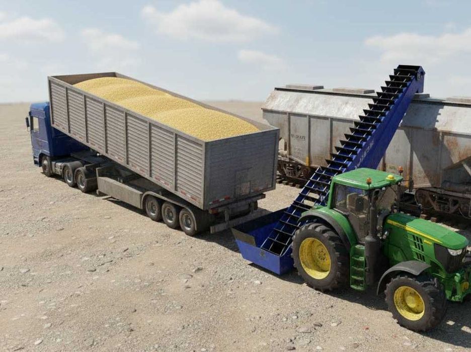 Услуга погрузки зерна в вагоны. Погрузчик зерномет лучше Кобзаренко