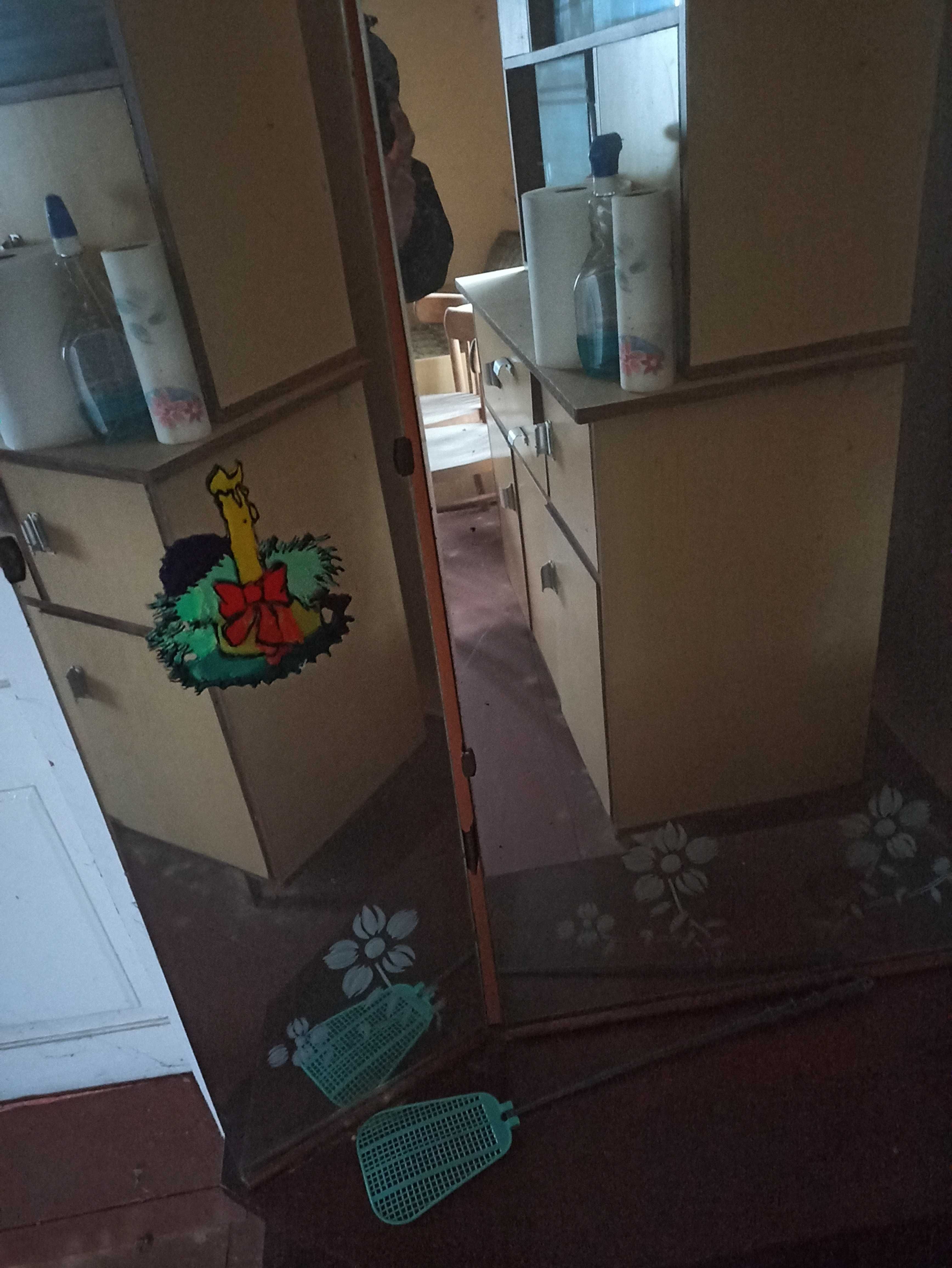 Stara drewniana toaletka antyk PRL renowacja