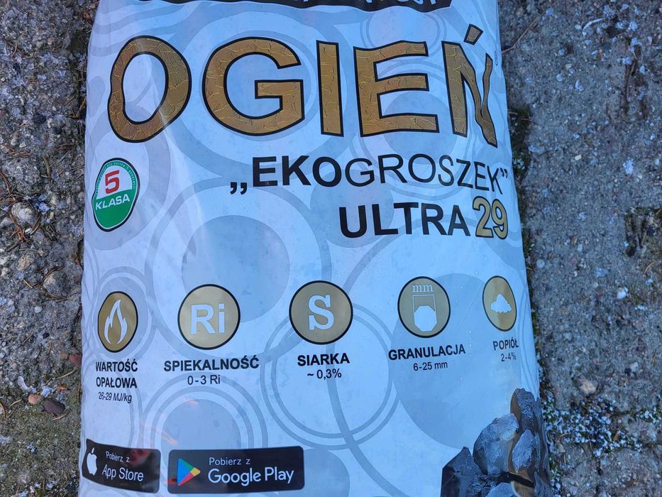 Ekogroszek, Węgiel groszek OGIEŃ ULTRA 26-29kj