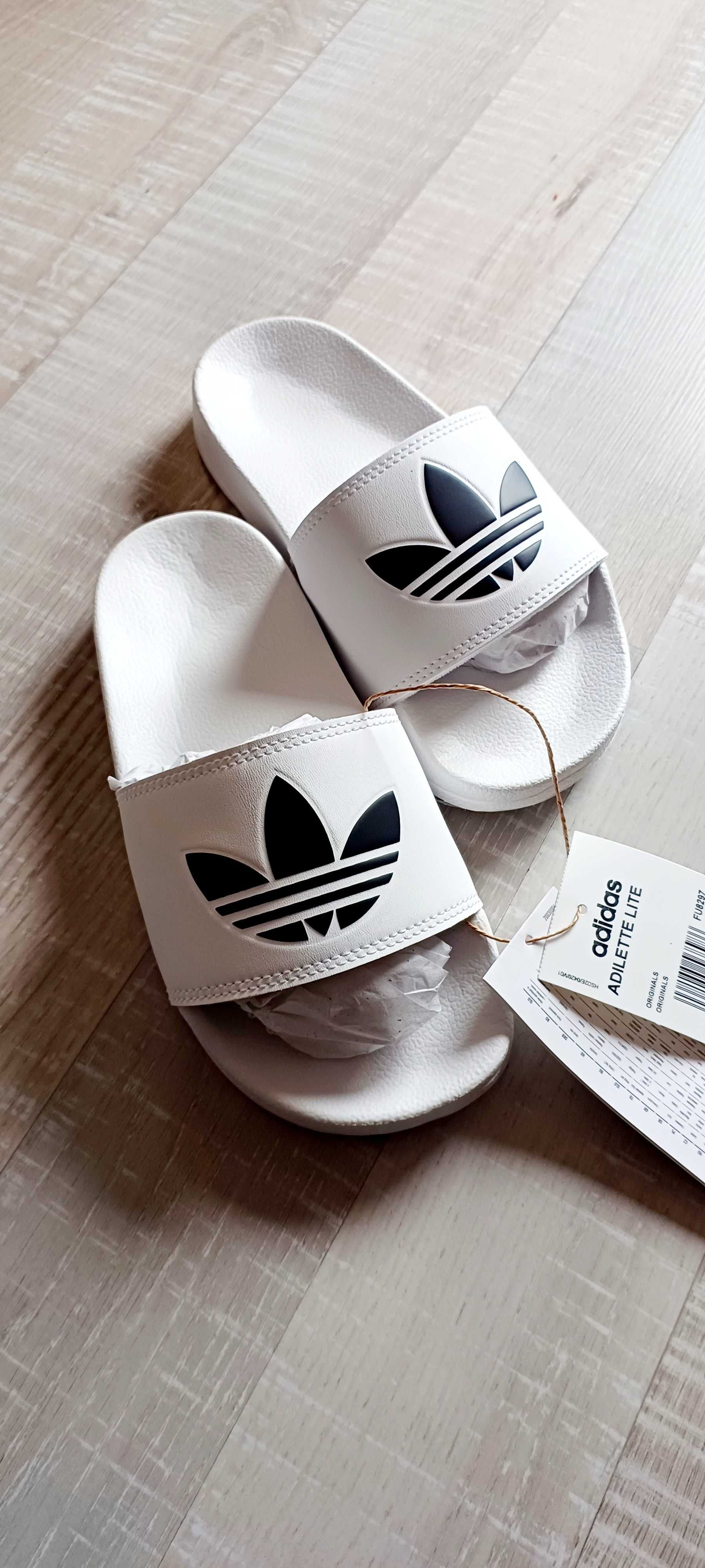 Nowe klapki Adidas 37 unisex klapki białe damskie męskie