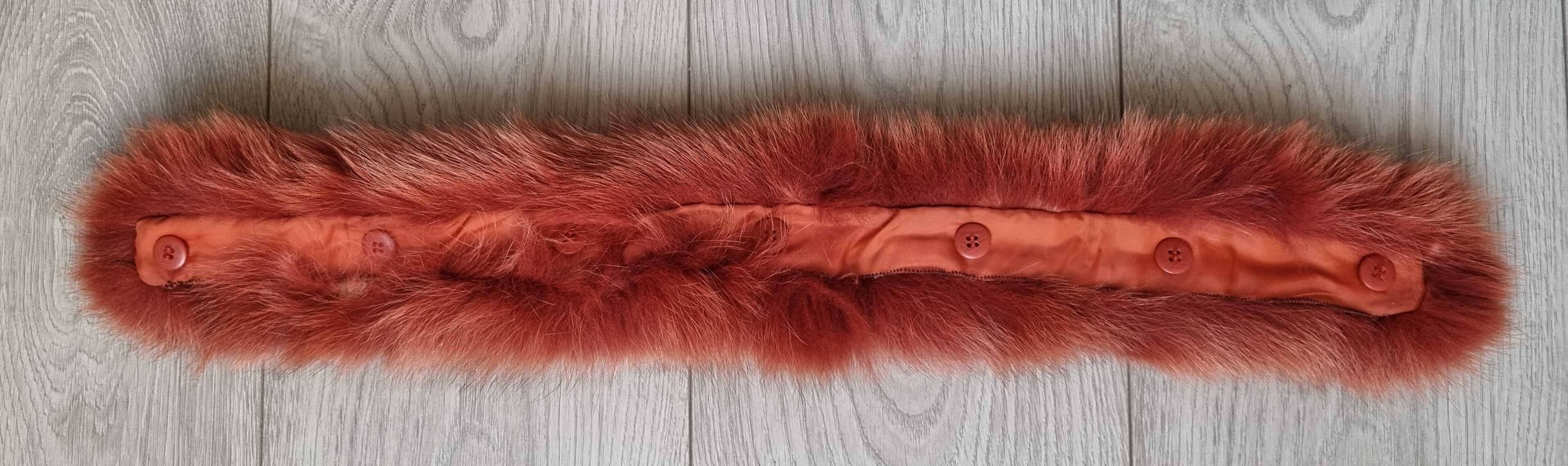 kołnierz szal z futra Vintage