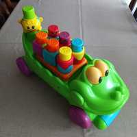 Krokodyl, interaktywna zabawka z klockami, Fisher price