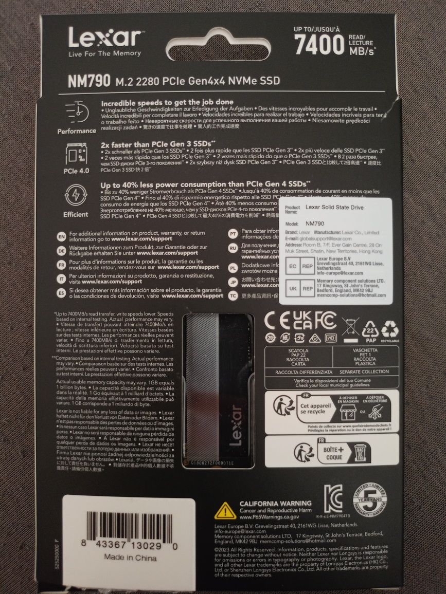 Dysk SSD 2 TB Lexar