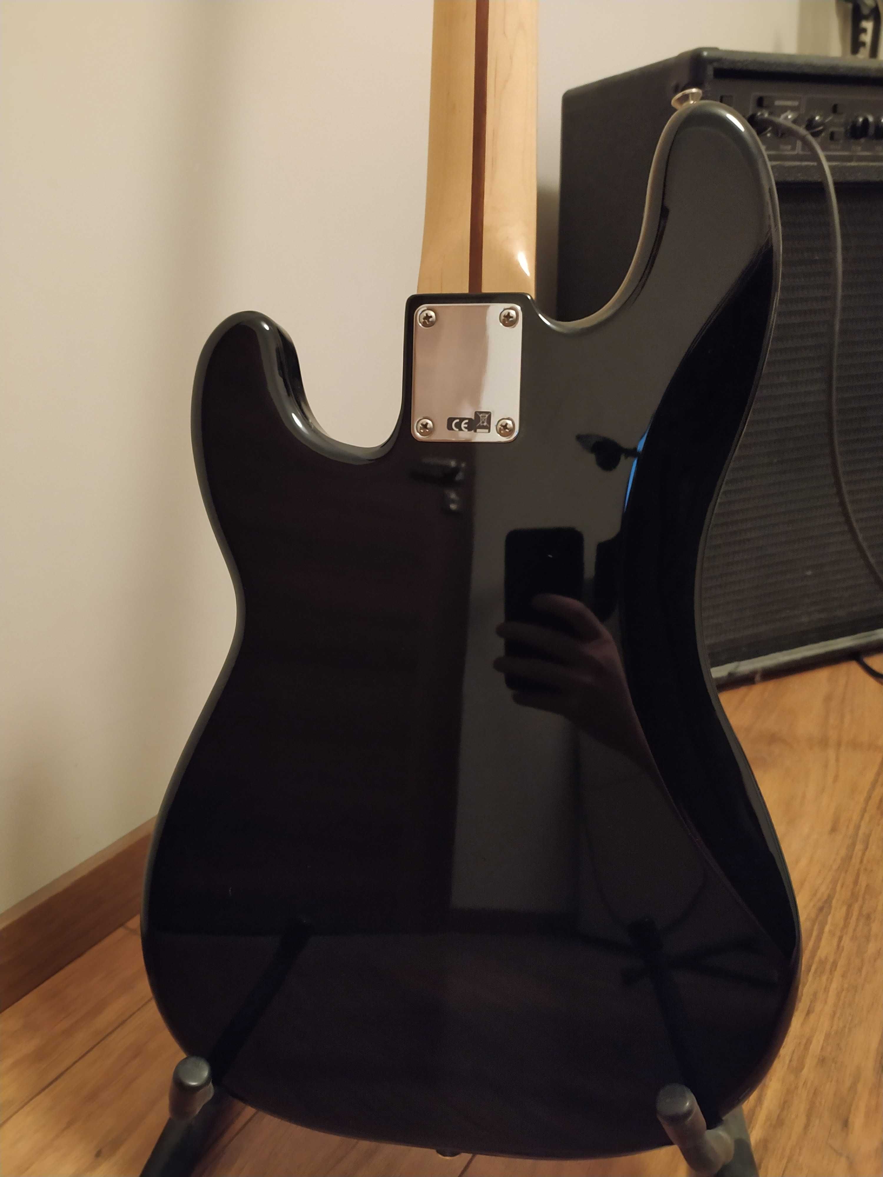 Gitara basowa Fender Standard Precision Bass MN BLK czarna klon Meksyk
