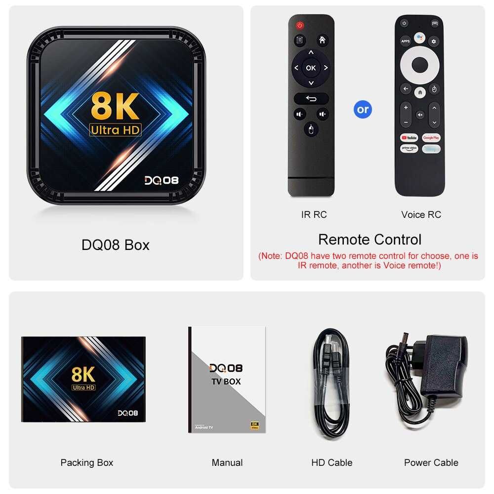 Promoção!!Novo!! TV Box Android DQ 08 4+32G