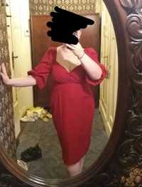 Czerwona sukienka, elegancka