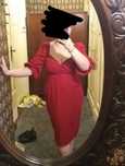 Czerwona sukienka, elegancka