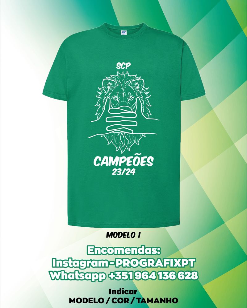 T-shirts SPORTING Campeão 2023/24