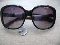 Starocie z PRL Okulary przeciwsłoneczne damskie MISSONI luksusowe 14cm