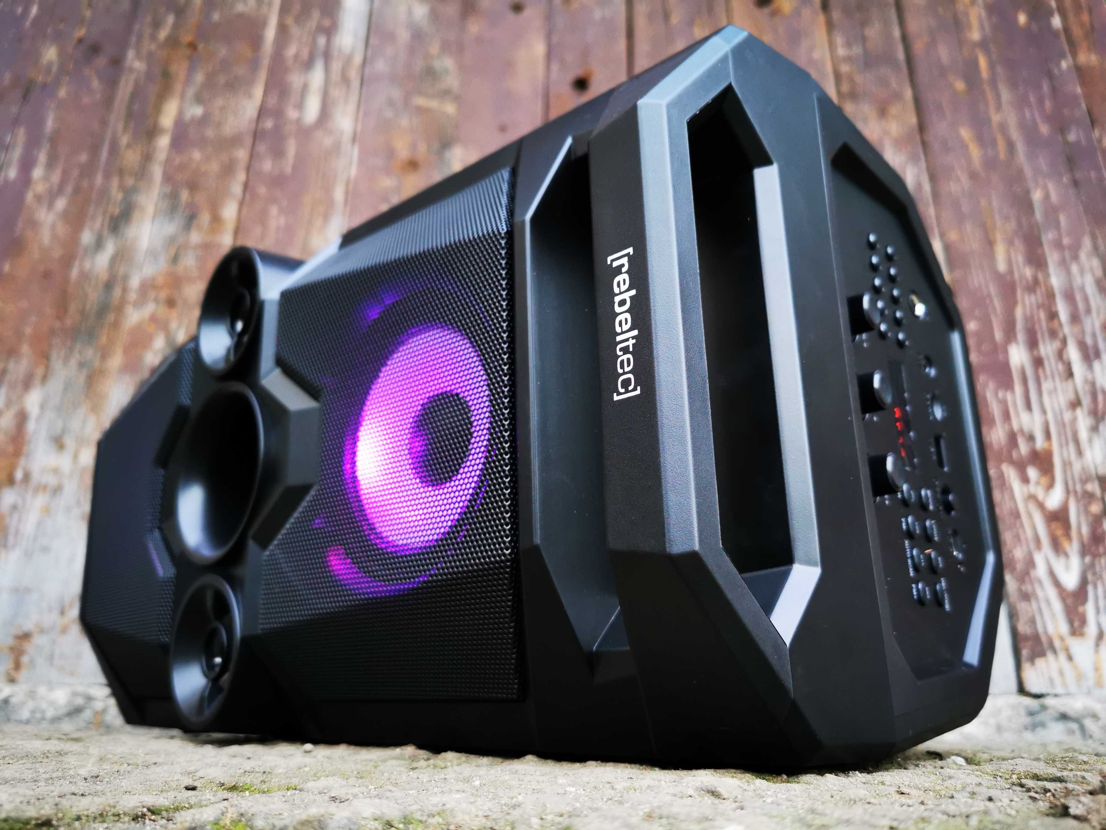 BOOMBOX Radio Wieża Kolumna Nagłośnieniowa SUBWOOFER Głośnik BLUETOOTH