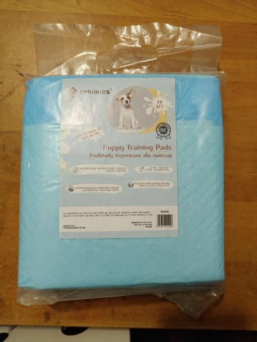 Podkłady higieniczne dla zwierząt 60/60cm, 10 szt. Nowe