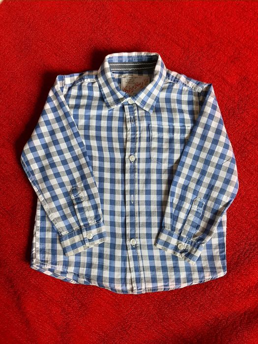 Camisa Quadrados M.Comprida 24-36M (94cm)