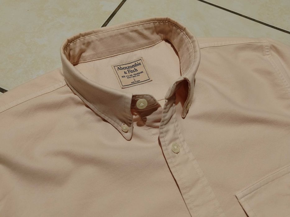 ABERCROMBIE & FITCH USA - NOWA! z LOGO Koszula Męska rozmiar L
