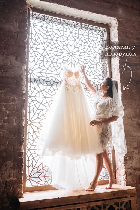 Весільна сукня А-силует S свадебное платье