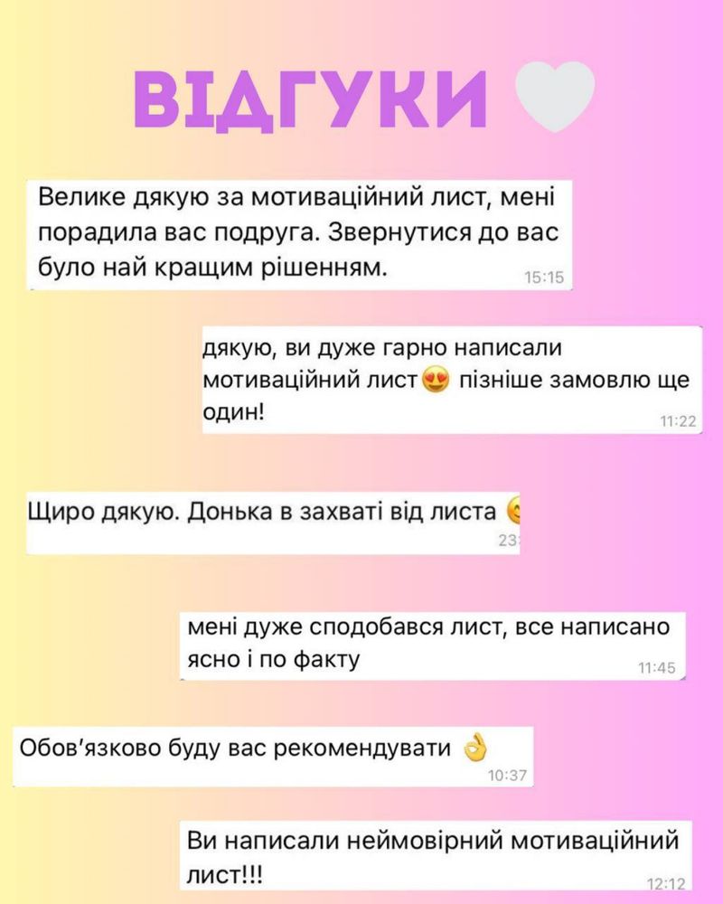 Мотиваційний лист