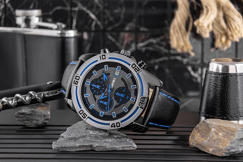 zegarek męski skmei 9156sibu + box