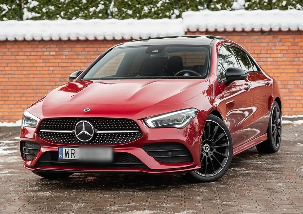 Mercedes-Benz CLA Mercedes CLA 220 190KM AMG Line Panorama Automat SalonPL PantagoniaRed