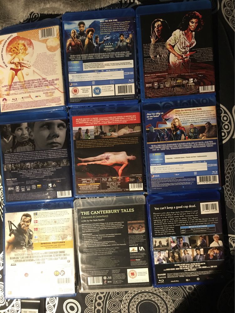 Vários Blu ray sem legendas em Português P1