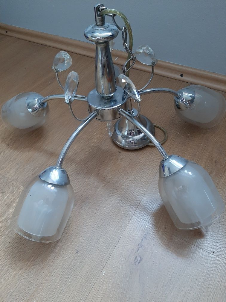 Żyrandol z 5 kloszami