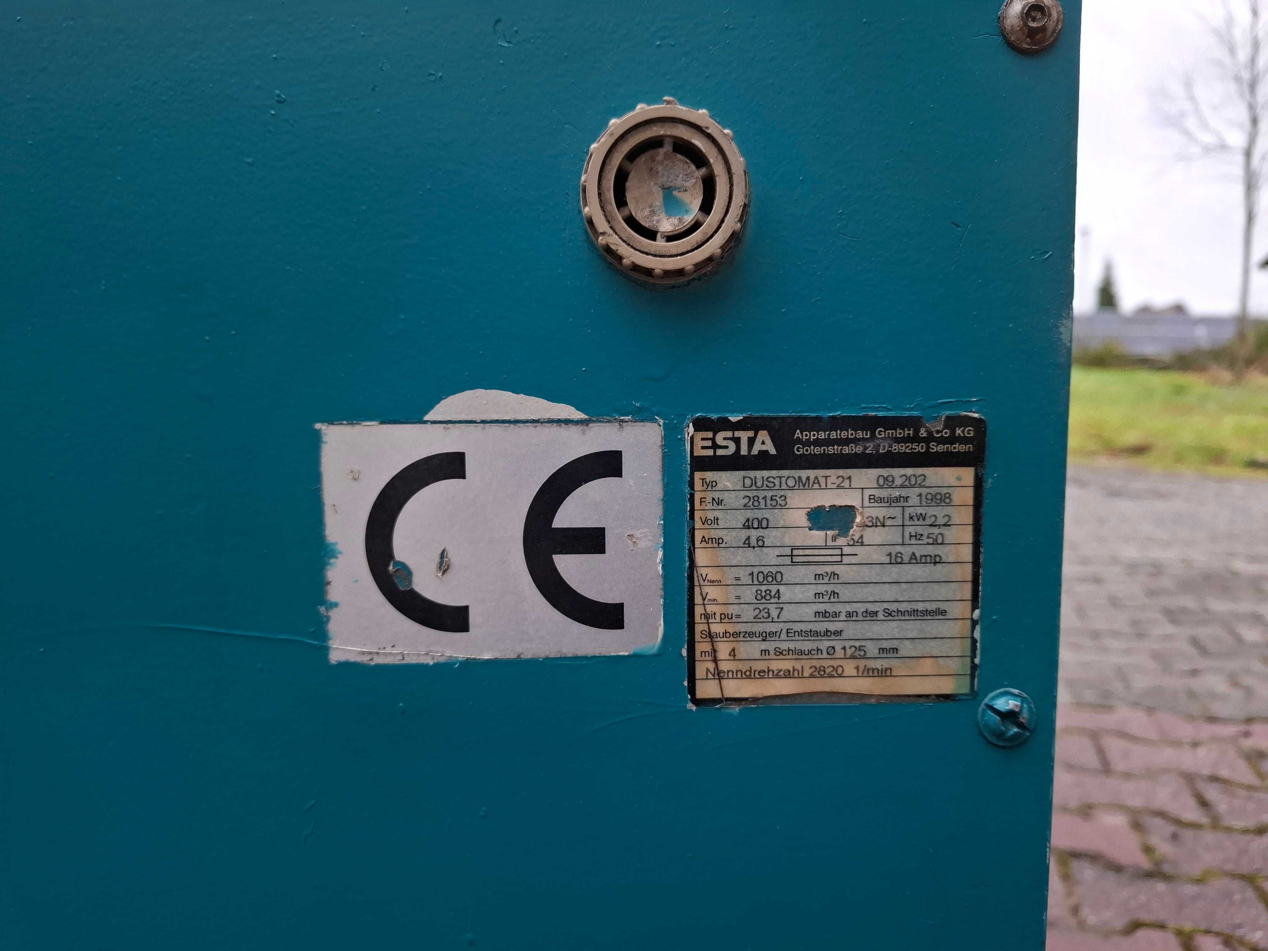 Odciąg pyłów Esta dustomat 21