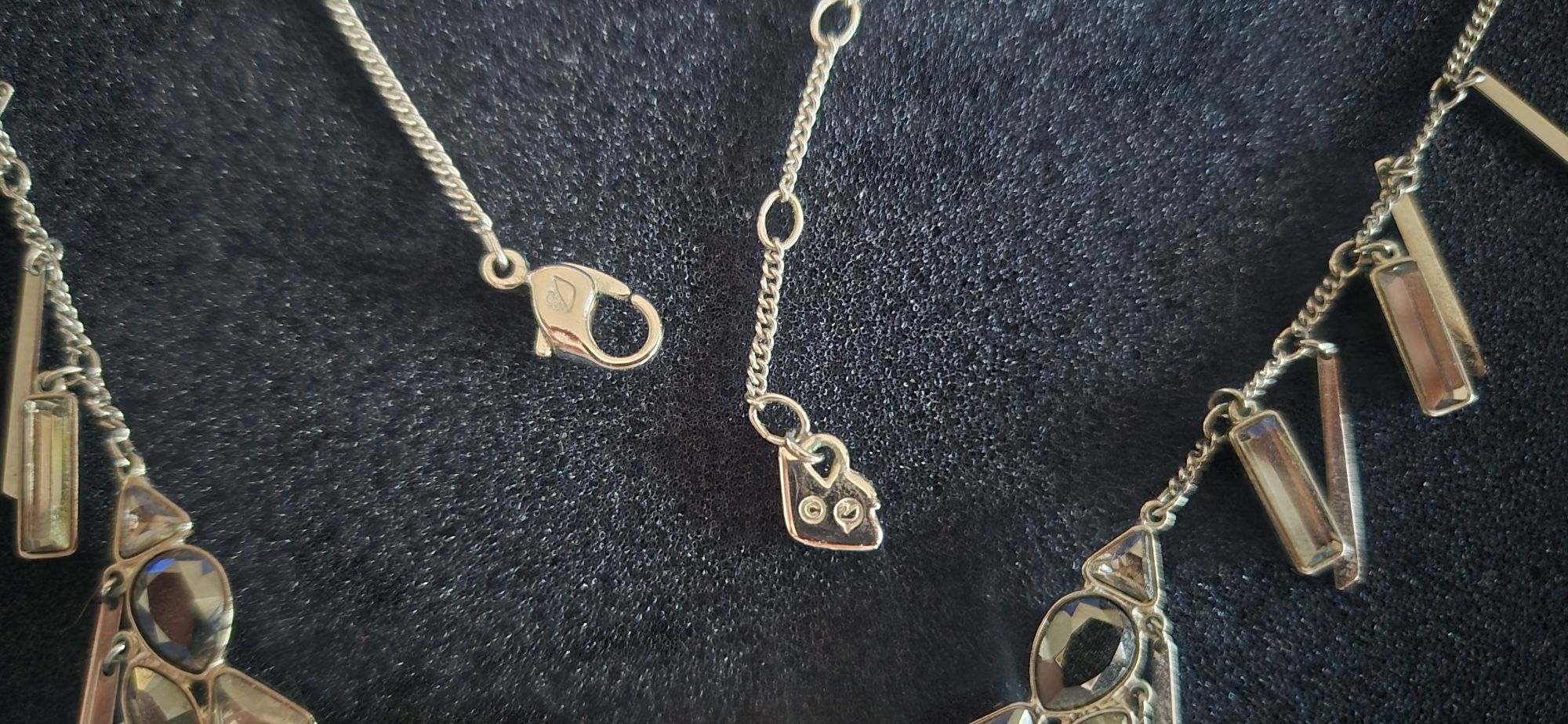 Swarovski naszyjnik kryształy białe
