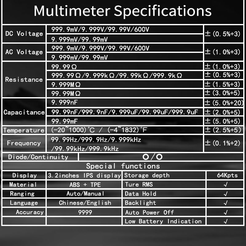 Zoyi ZT-701 портативний цифровий осцилограф мультиметр