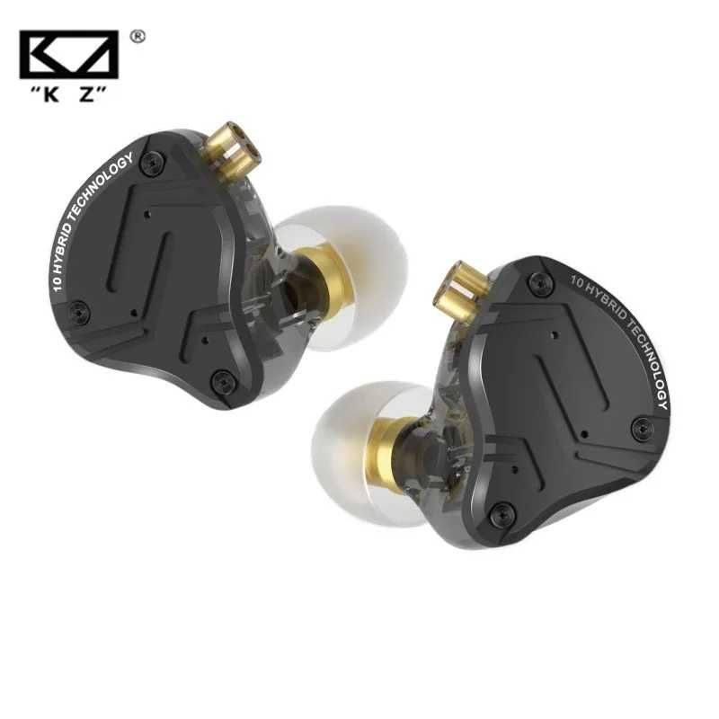 ⇒ KZ ZS10 Pro X (black, mic.) - гибридные 5-и драйверные наушники!