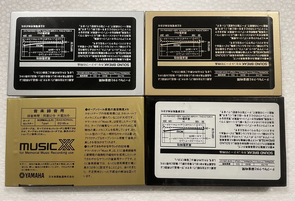Аудіокасети Hitachi 52 YAMAHA XX 52   cassette касети з бобінками