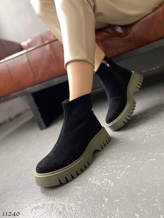 Зимові ботинки натуральна замша