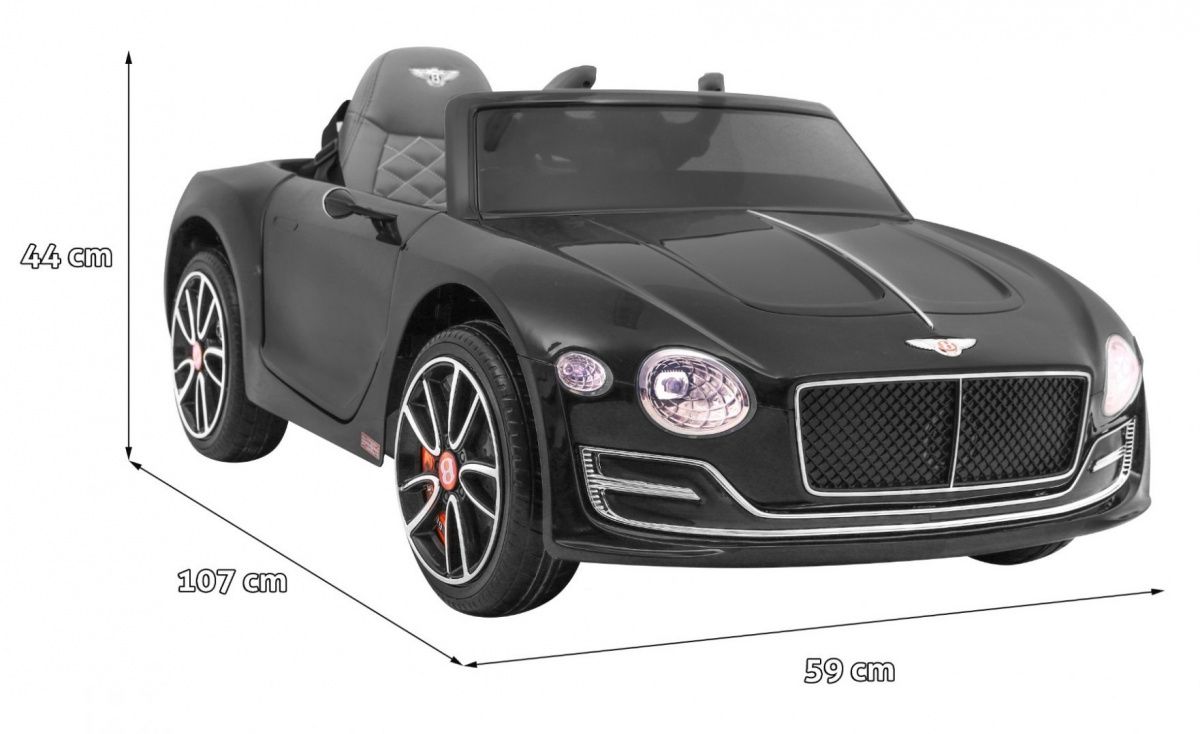 Auto pojazd samochód na akumulator Bentley EXP 12 dla dzieci Czarny