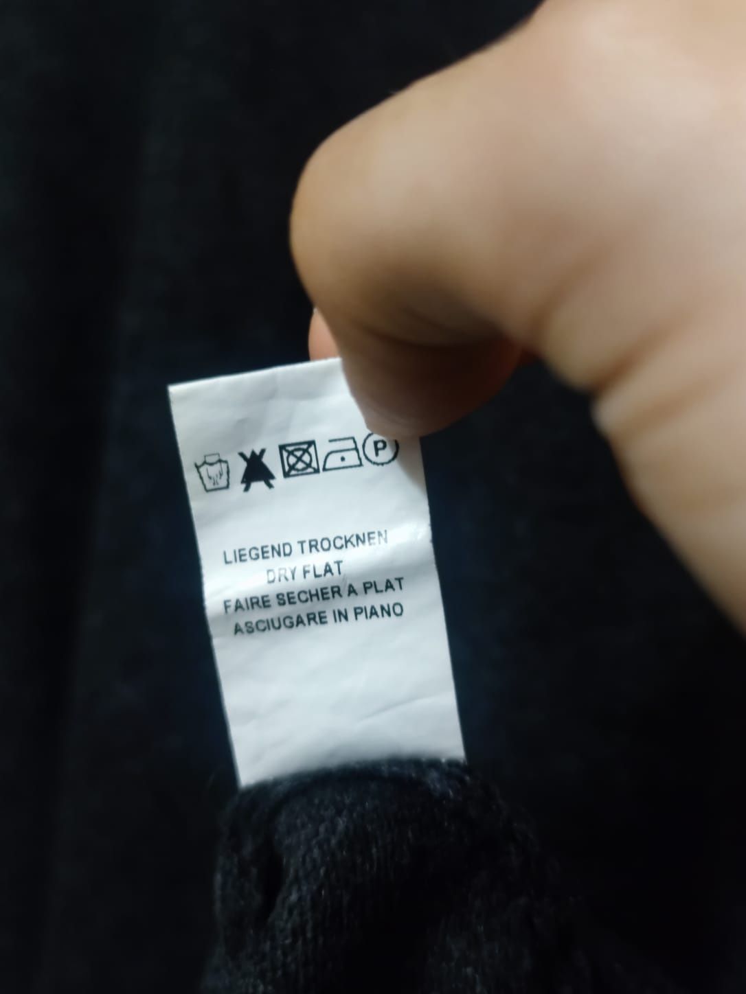 sweter sweterek męski Johann Konen 48 L długi rękaw denim classic spor