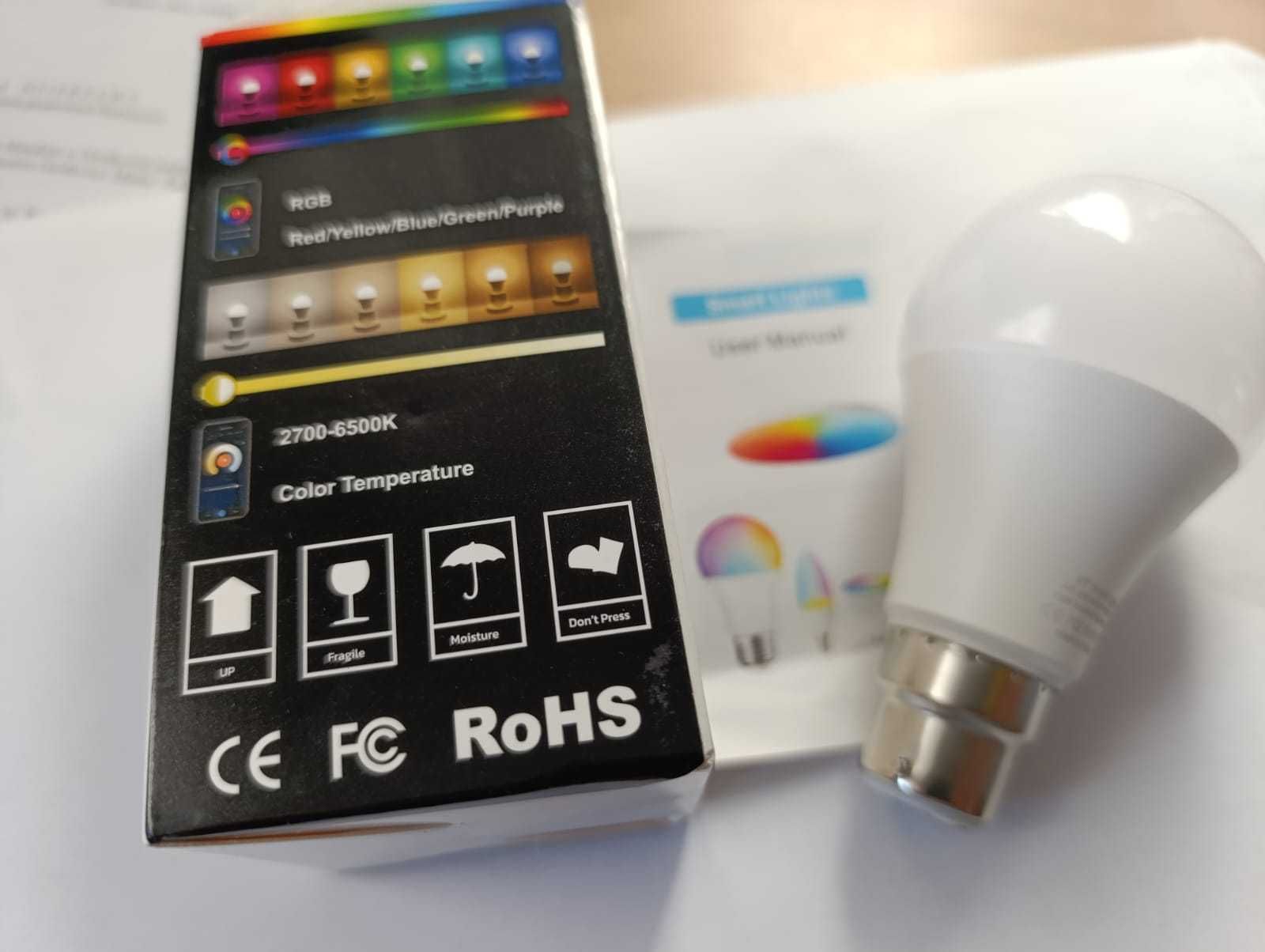 Inteligentna żarówka B22 TUYA wifi 12W