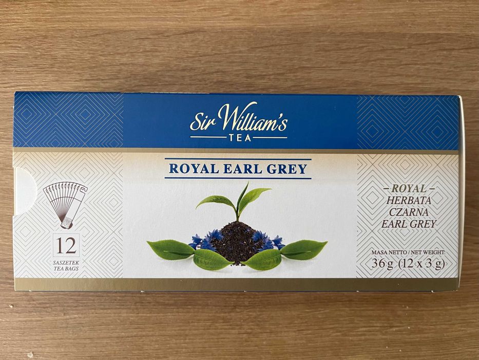 SIR WILLIAM'S Herbata czarna Royal Earl Grey 12 torebek okazja