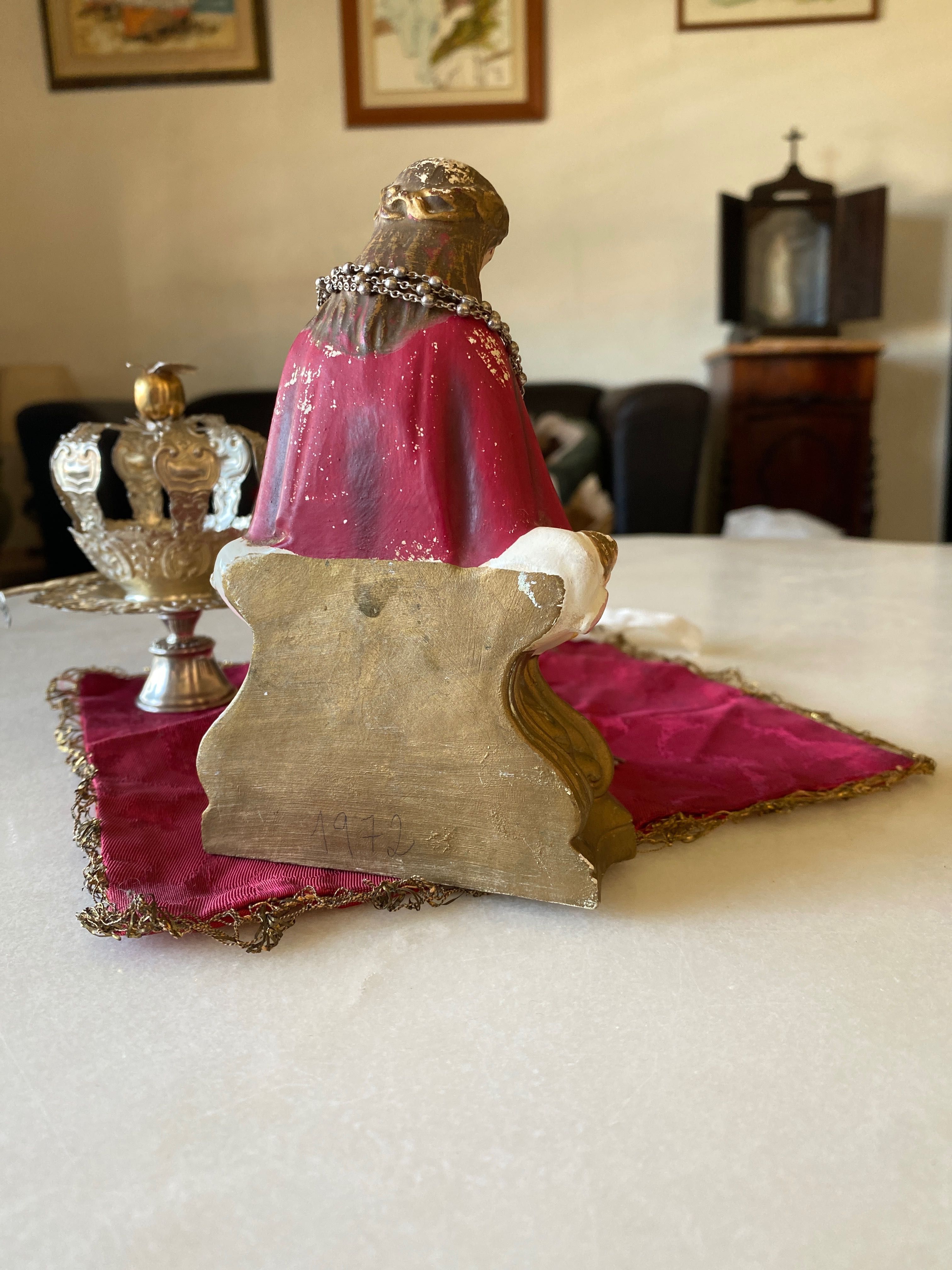 Espírito Santo Prata Portuguesa Contrastada 12 cm Açores Arte Sacra