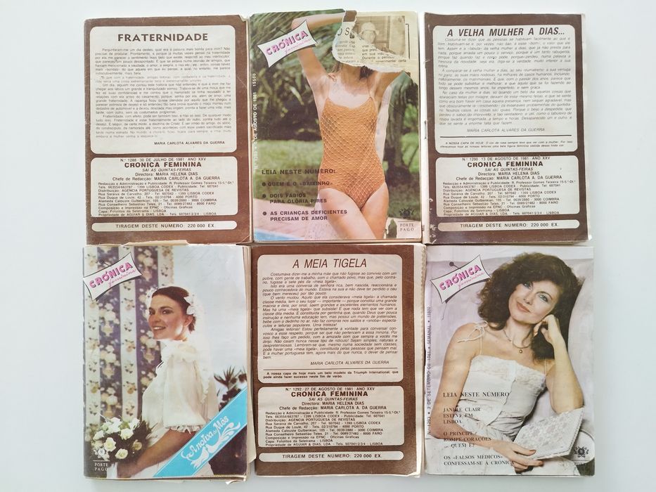 Revistas Crónica Feminina 1981