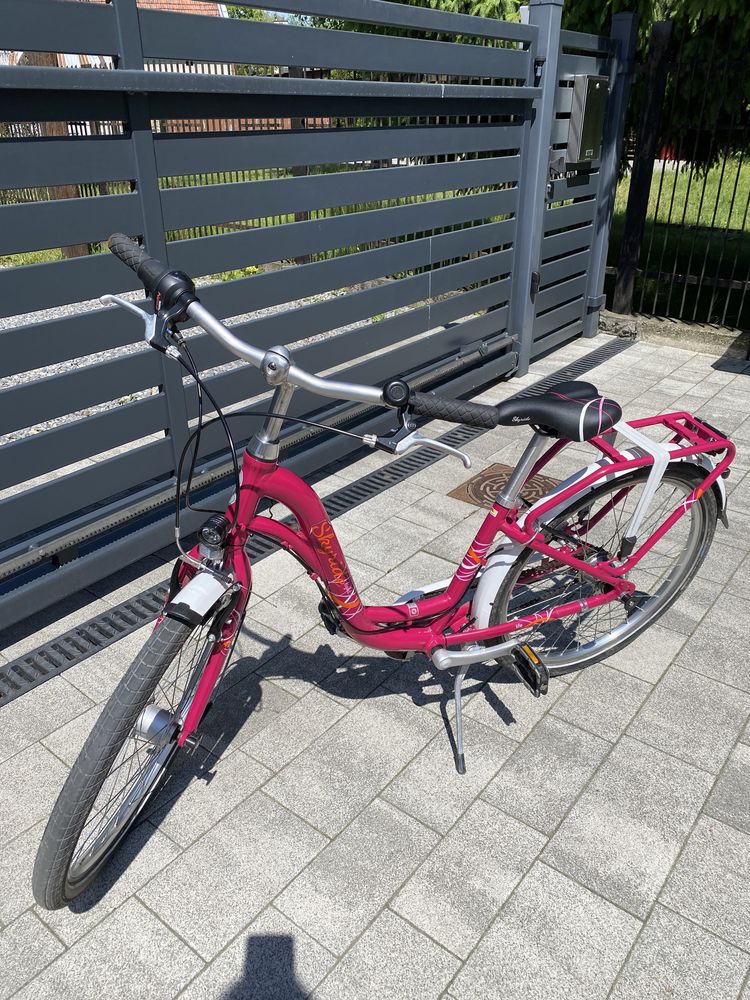 Rower Skyride light 24  dziecięcy różowy aluminiowa rama