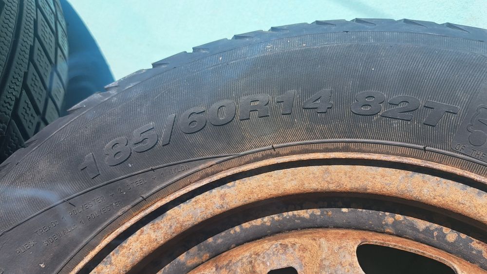 Продам резину на дисках R14  5/100