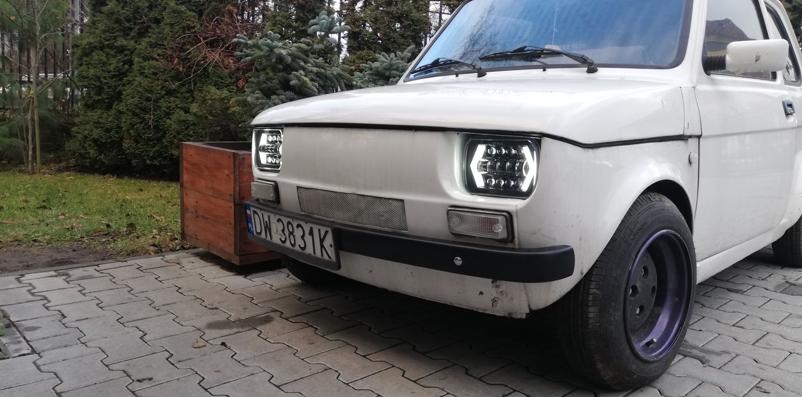 Fiat 126p lampy przednie LED nowe tylko u mnie super design