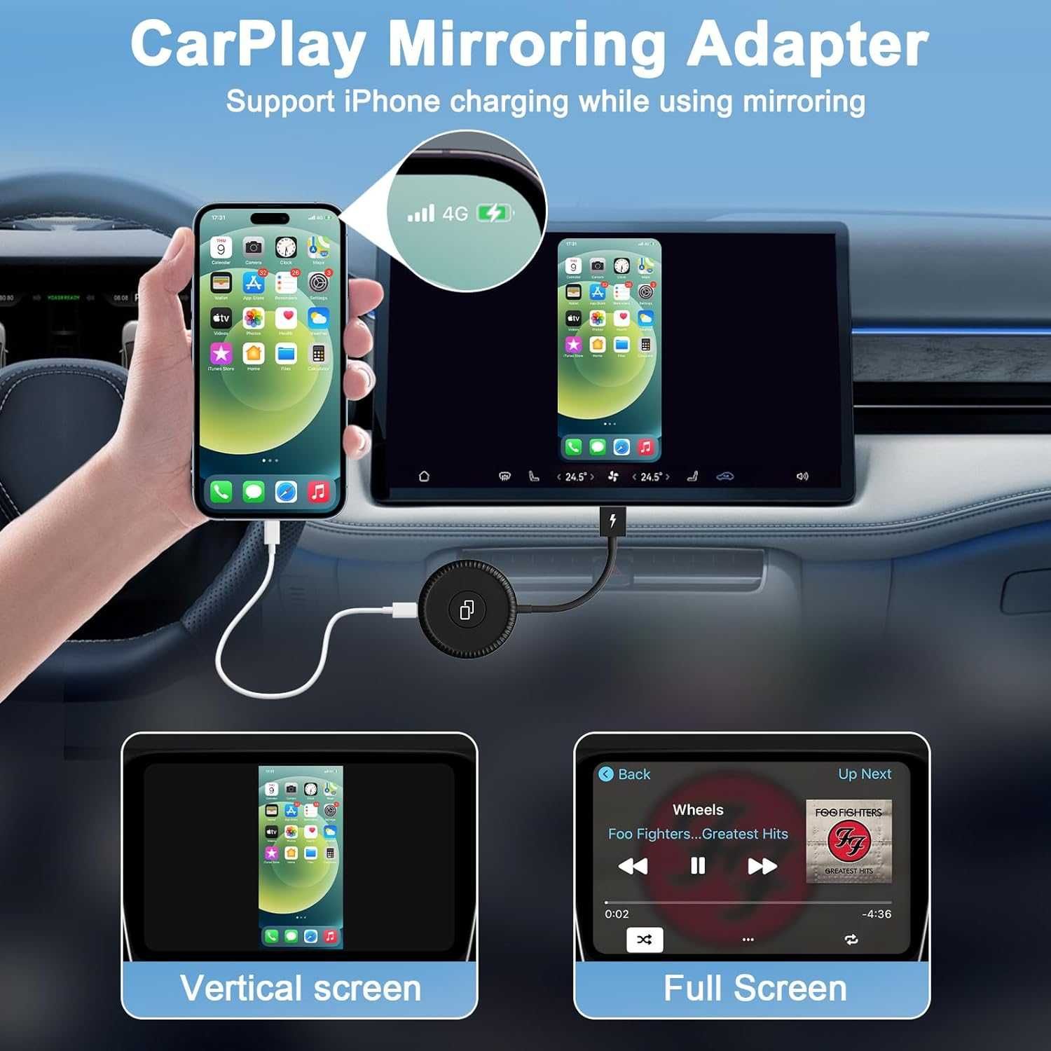 Adapter CarPlay bezprzewodowy