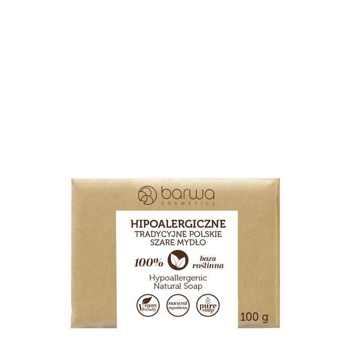 Barwa Hipoalergiczne tradycyjne polskie szare mydło 100g
