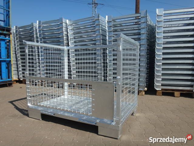GITTERBOX cynkowany ocynkowany paleta metalowa pojemnik UIC