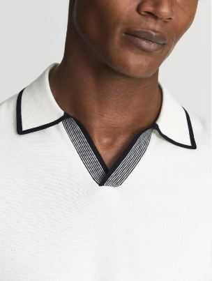 Reiss koszulka polo XL polówka biała corneliani open collar tom ford
