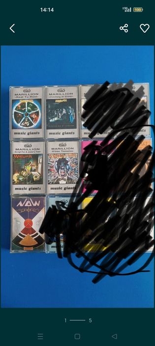 Kasety magnetofonowe Marillion i inne