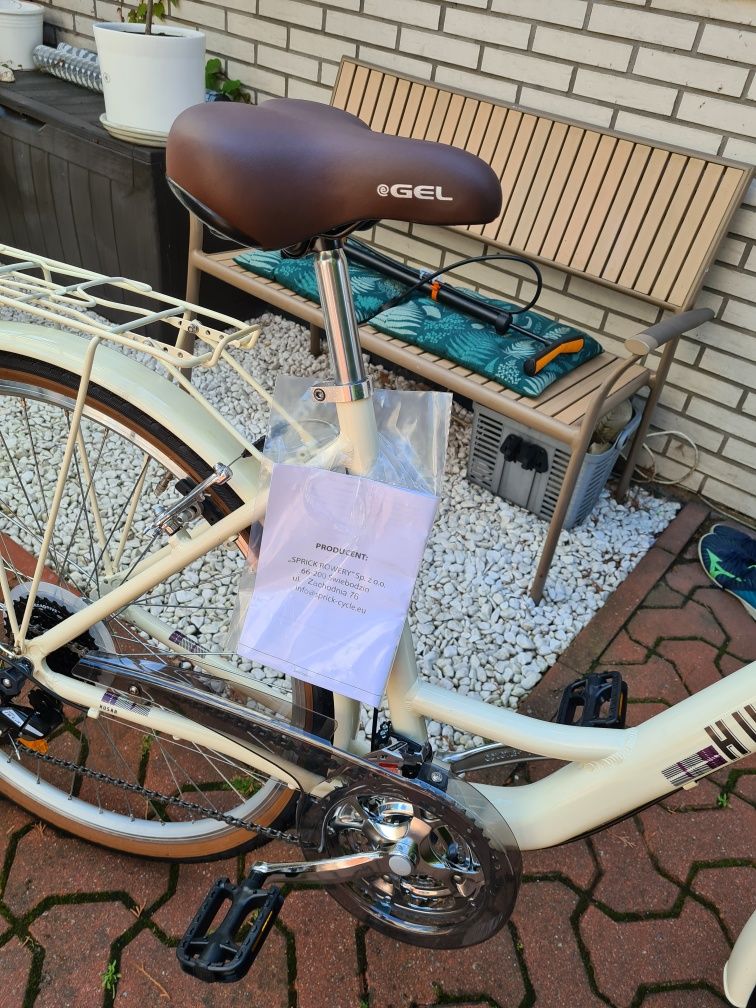 Nowy piękny rower miejski HUSAR Kopenhaga Holender Shimano