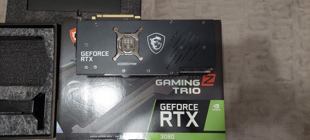 Відеокарта msi geforce rtx 3080 gaming z trio 12gb lhr
